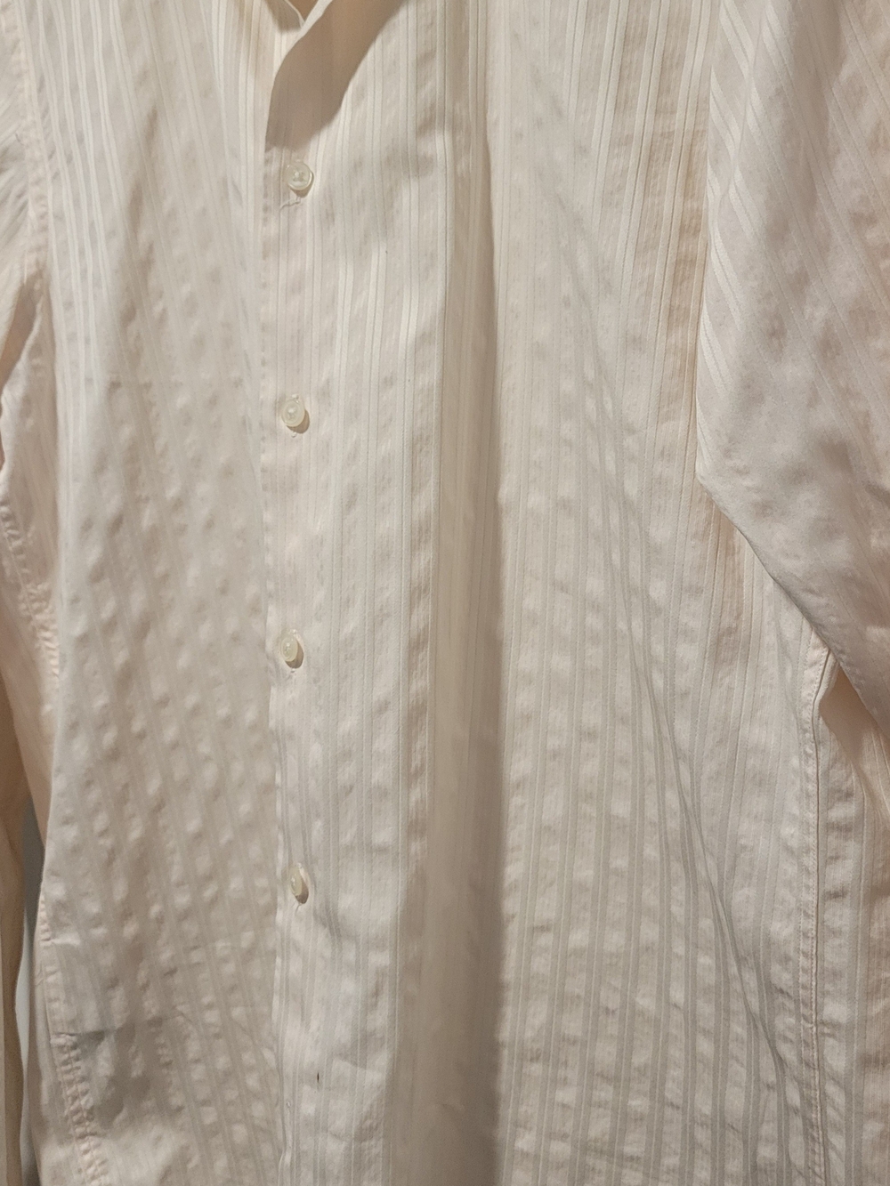 Hugo Boss Light Pink Textured Stripe Dress Shirt